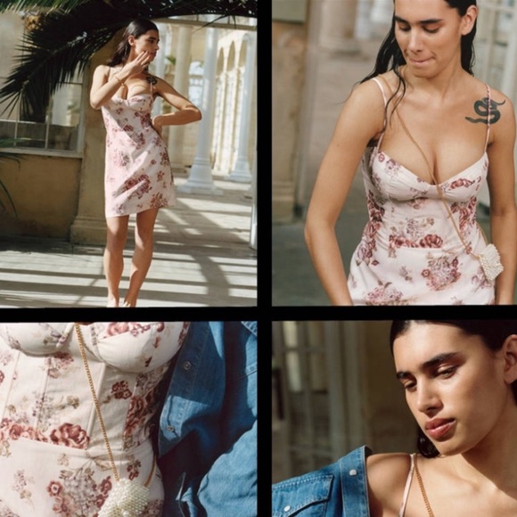 Brock x H&M Collection Lyocell Blend Floral Short Dress - NWT - Picture 3 of 16